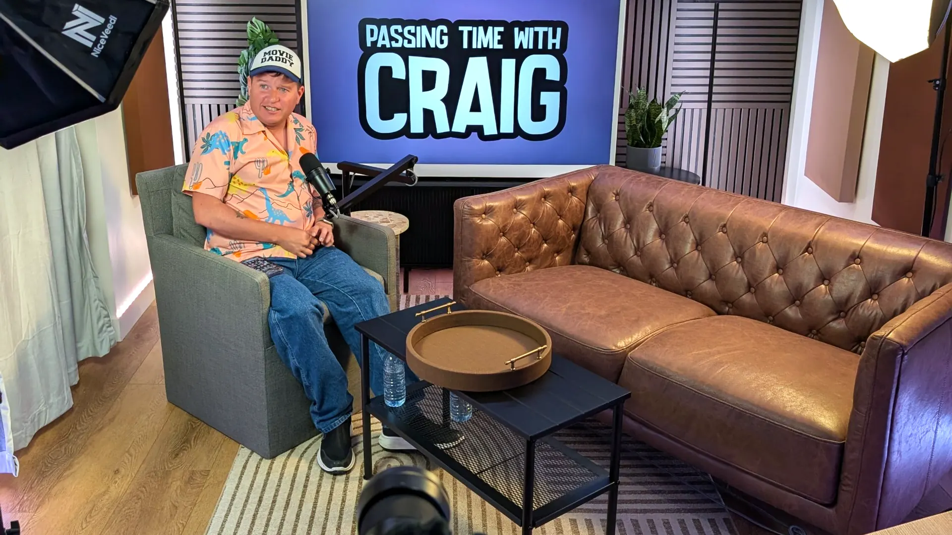 Passing Time with Craig recording at Red Mile Records podcast studio in Calgary