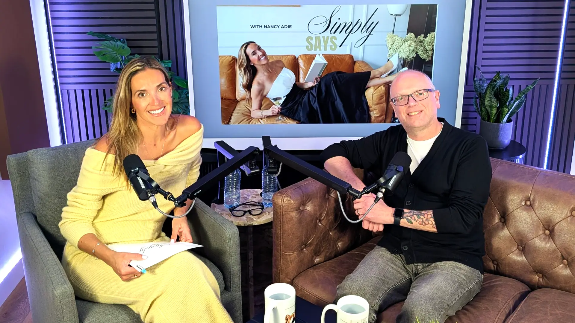 Simply Says podcast interview recorded on Shure microphones at Red Mile Records Calgary
